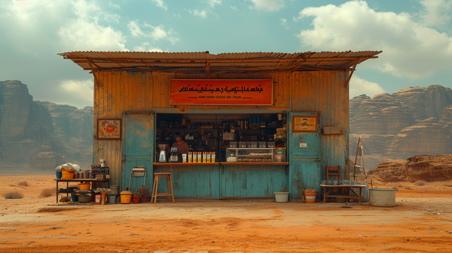 Coffee Shop in the Desert