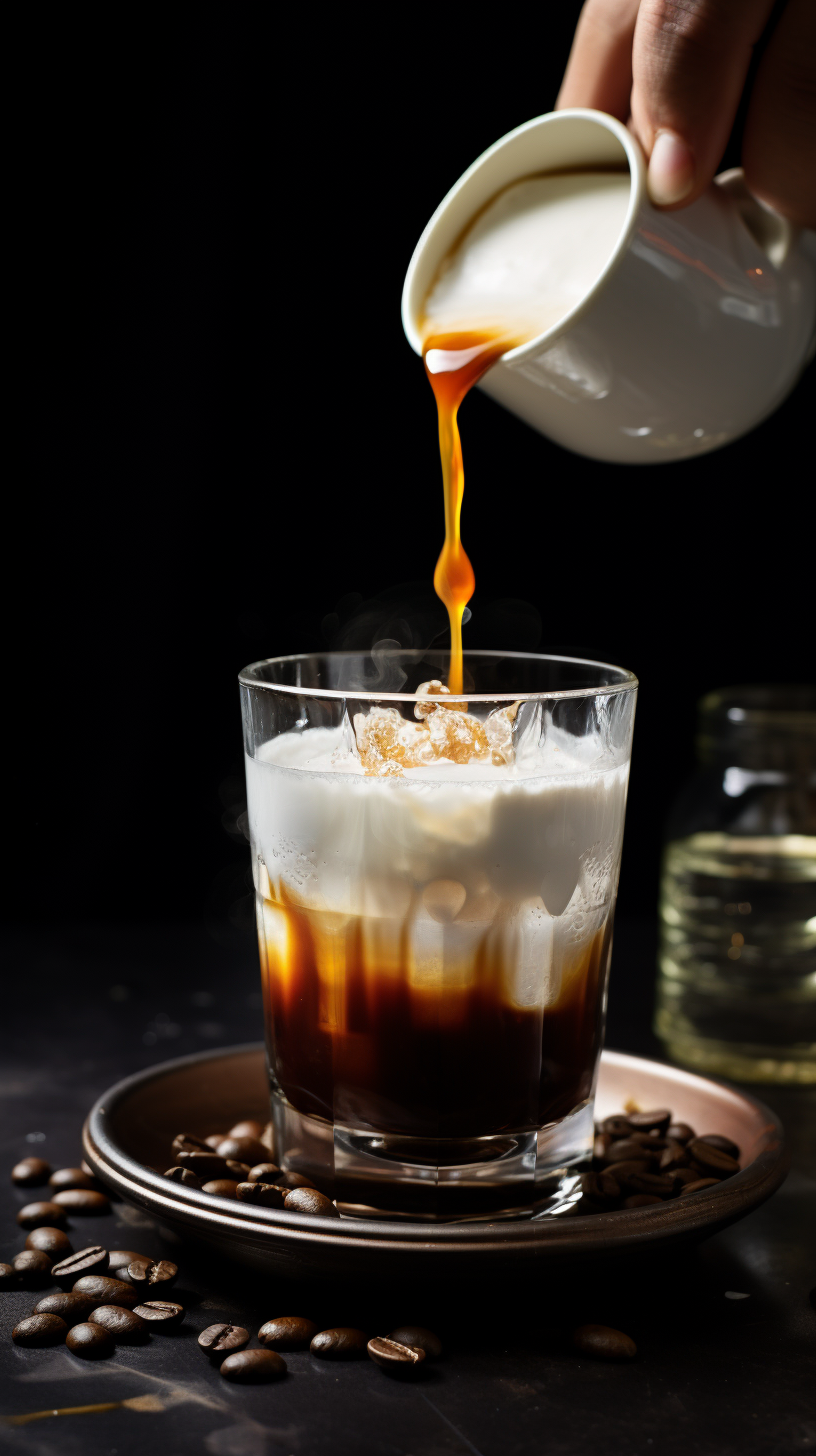 Cup of Coffee with Monin Syrups