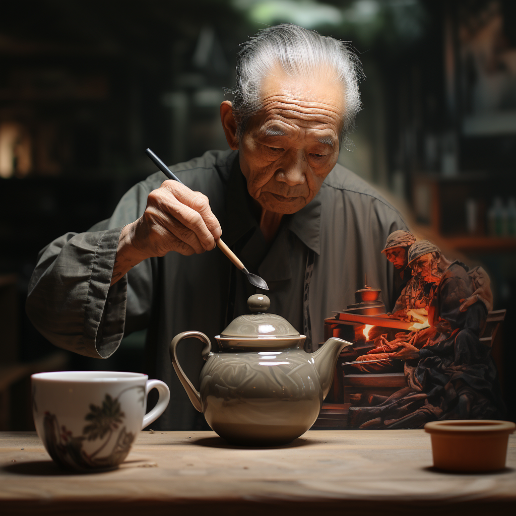 Coffee Drinking Chinese Image