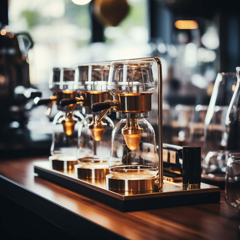 Coffee Making Machine Close Up