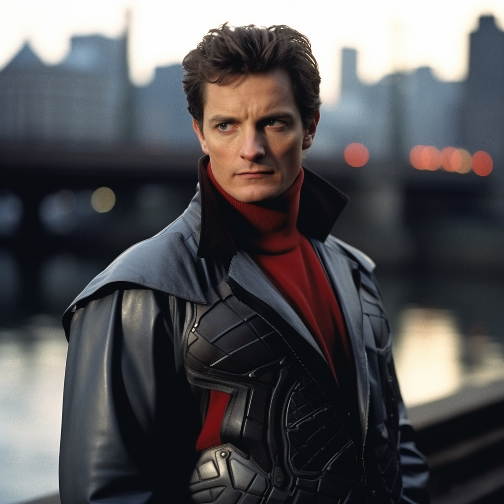 Colin Firth in Spider-Man Costume - A Heroic Display