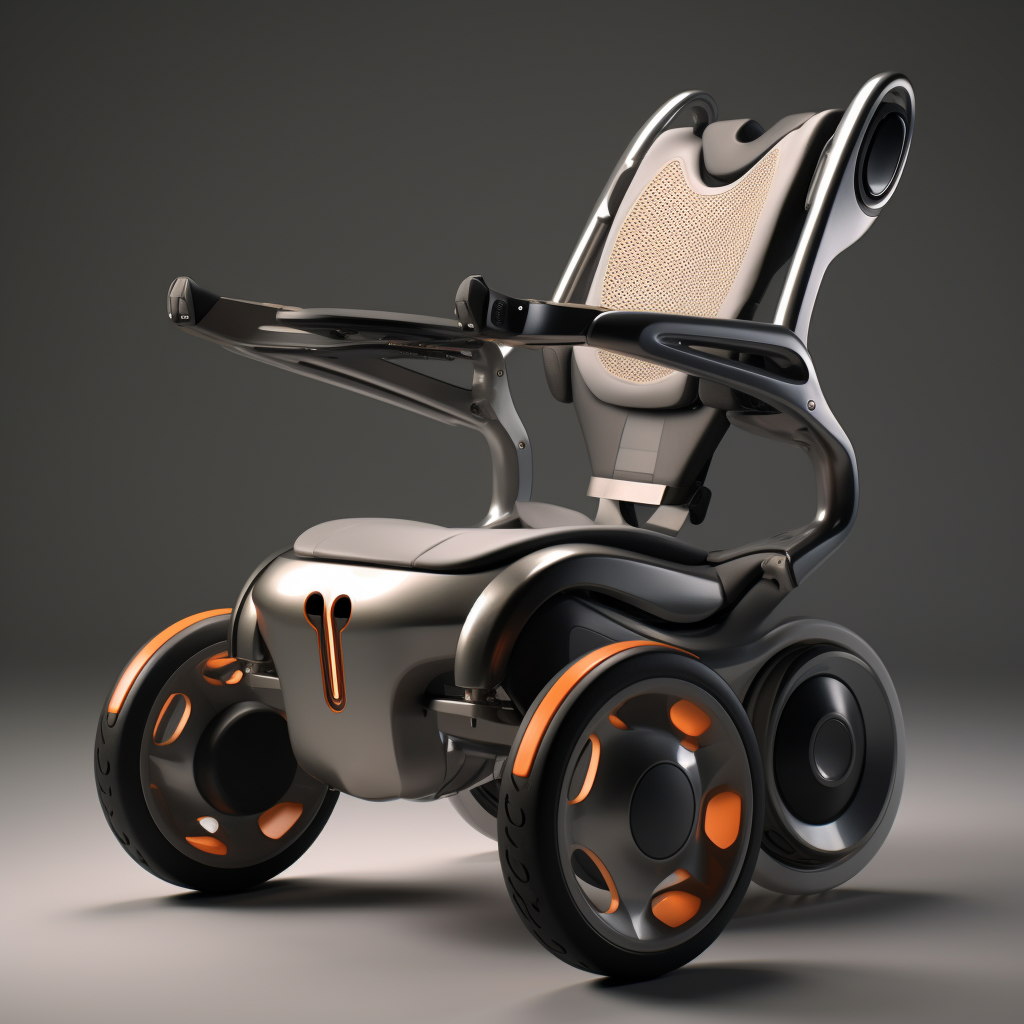 Collapsible electric wheelchair for elderly