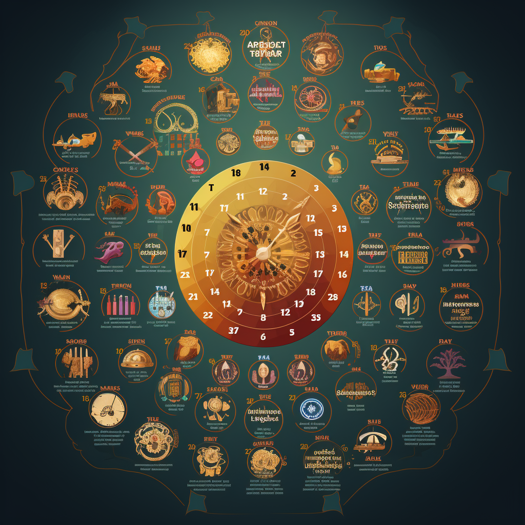 College student course schedule illustration