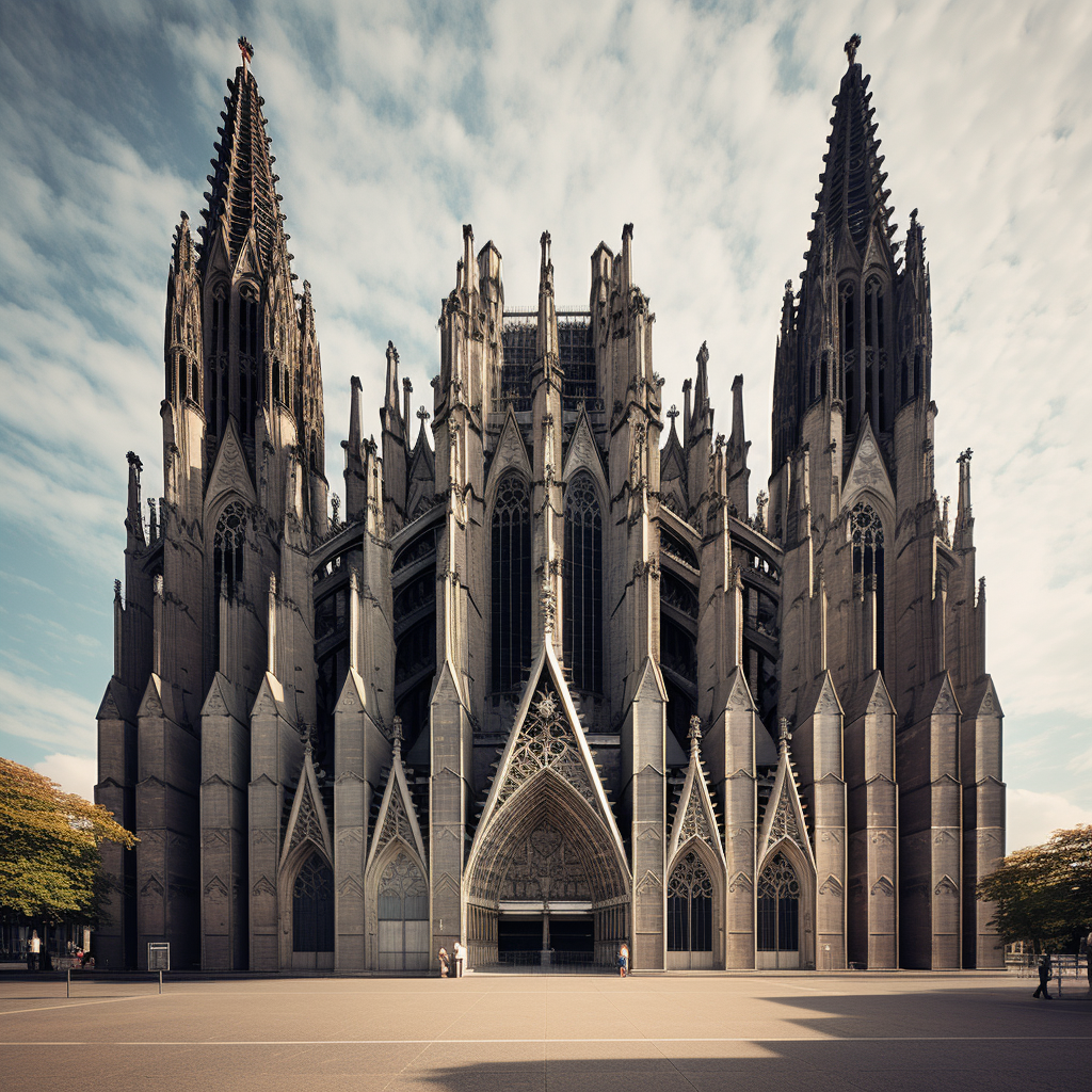 Cologne Cathedral in Le Corbusier style