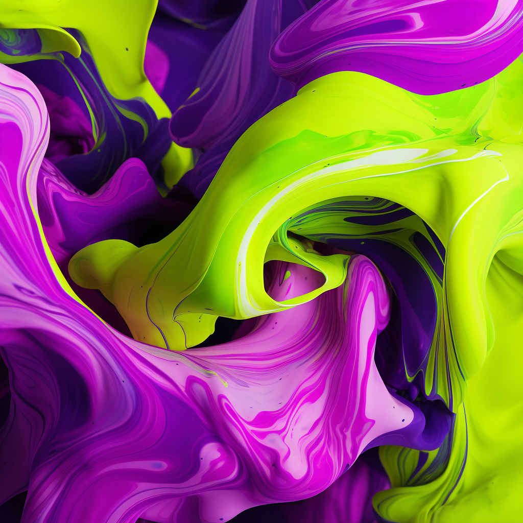 Abstract neon art with vibrant colors