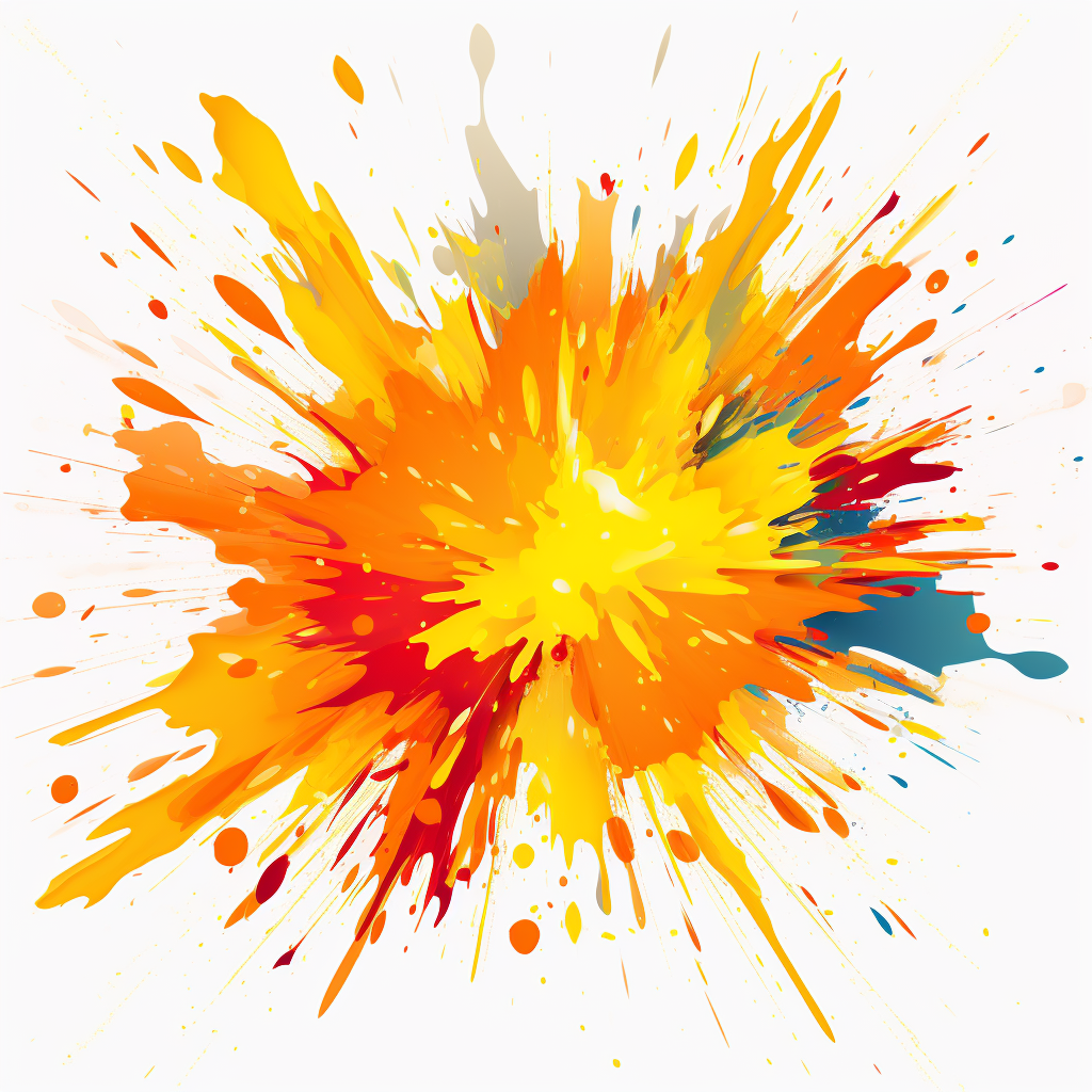 Vibrant color splash vector artwork