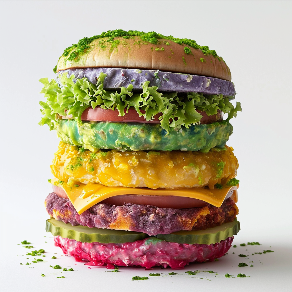 Colorful algae Big Mac