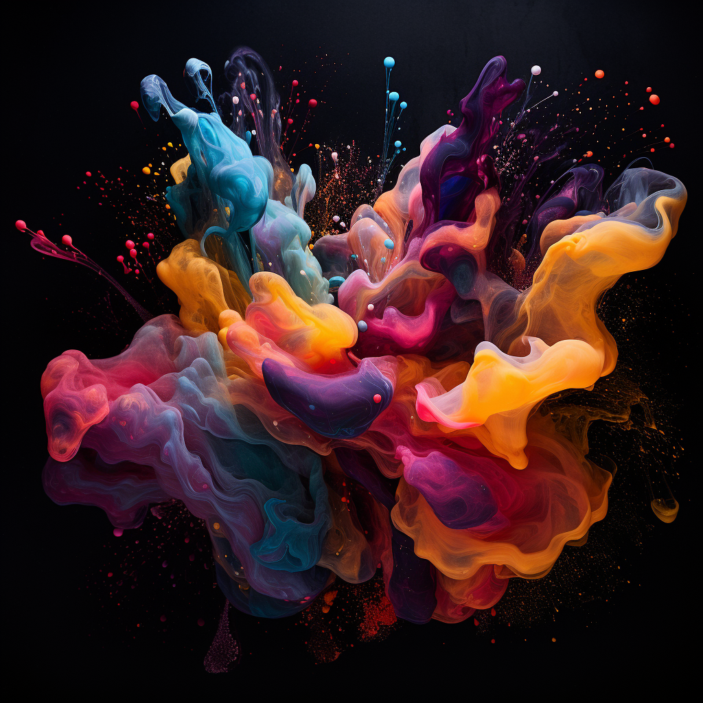 Abstract art with vibrant colors