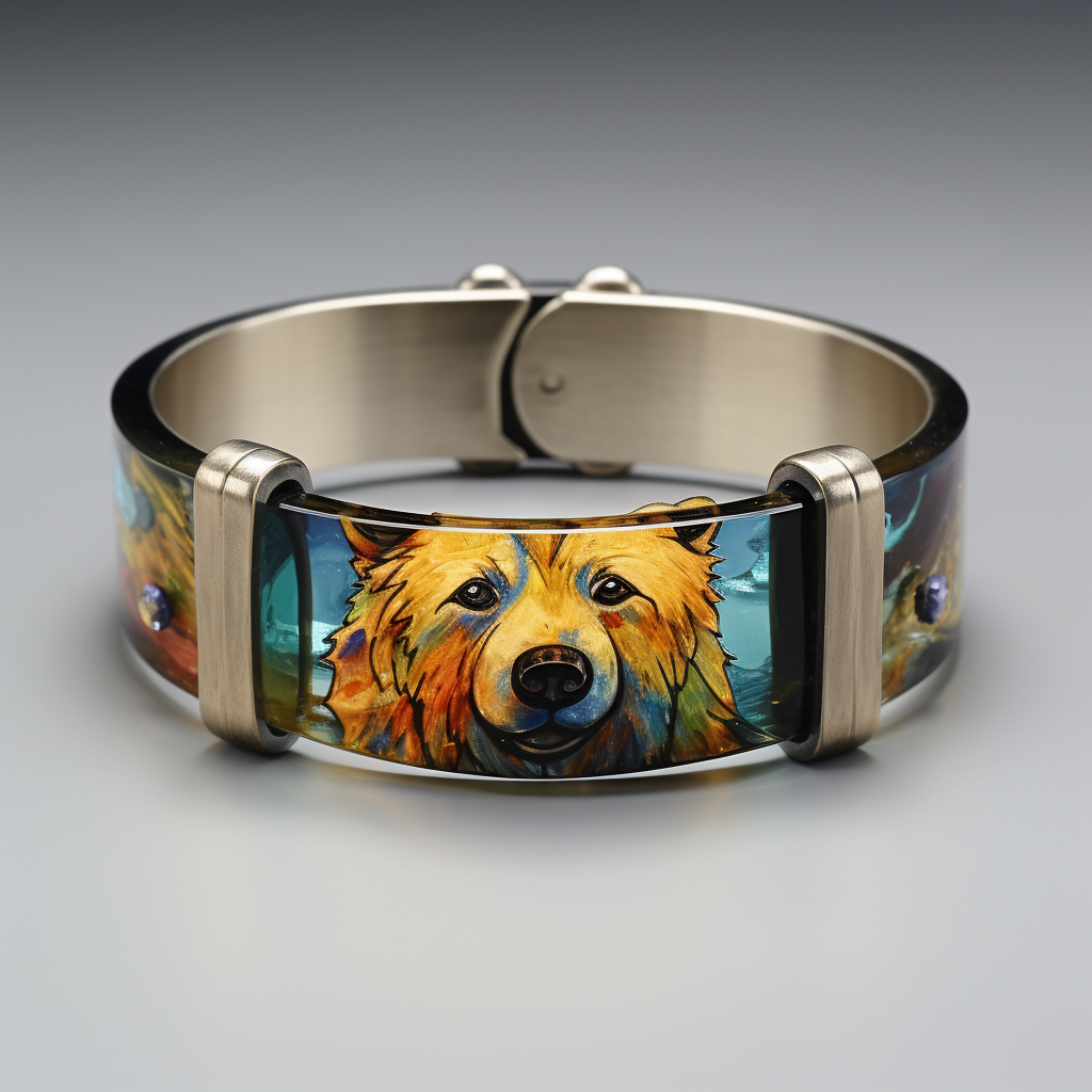 Colorful bear bracelet with cute picture