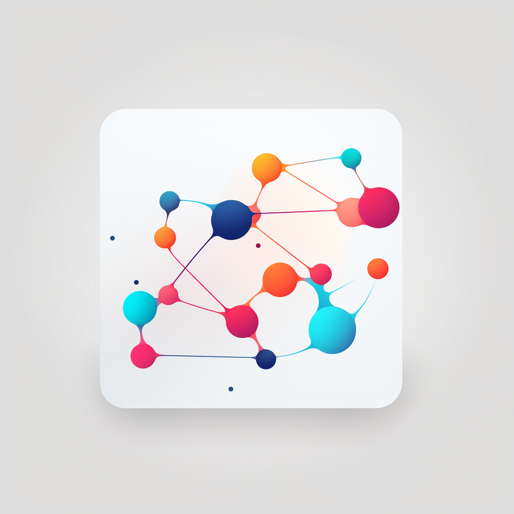 Colorful circles network image