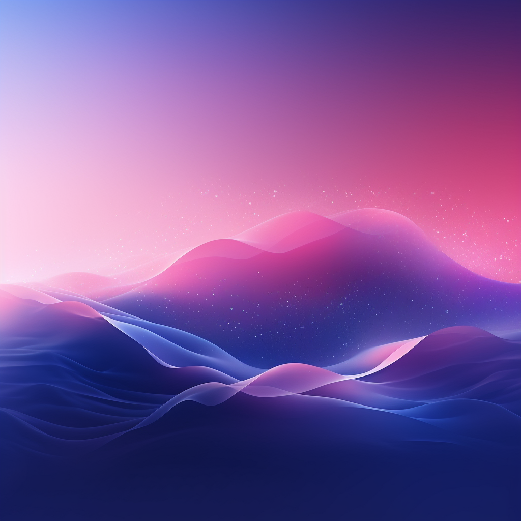 Colorful Gradient Dreamy Cyber Nature Background