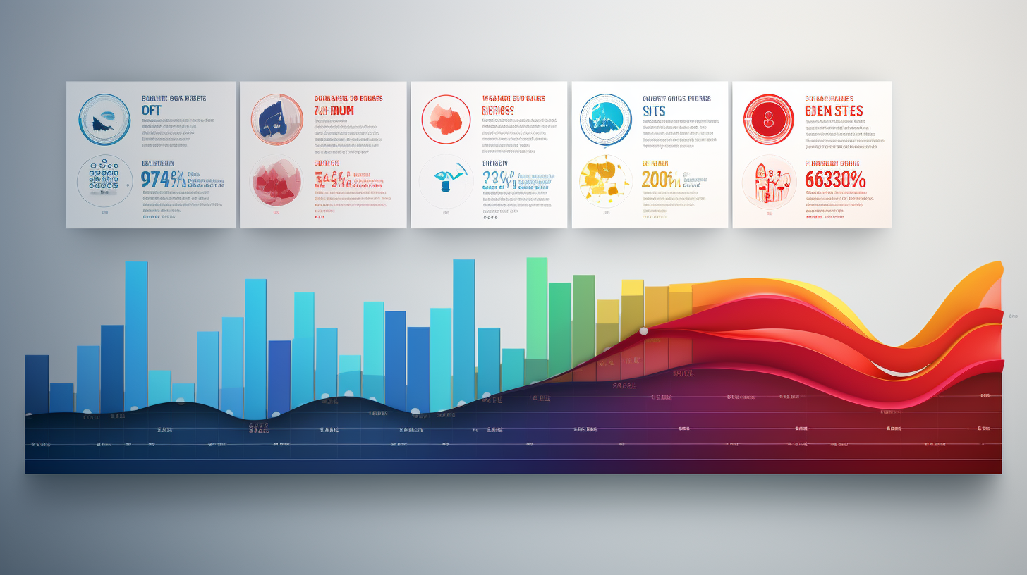 Colorful infographic template with 7 banners