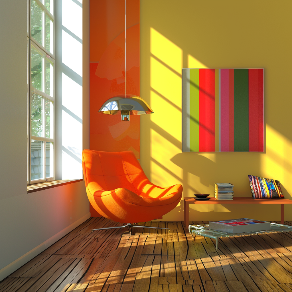 Colorful minimal Vray design textures