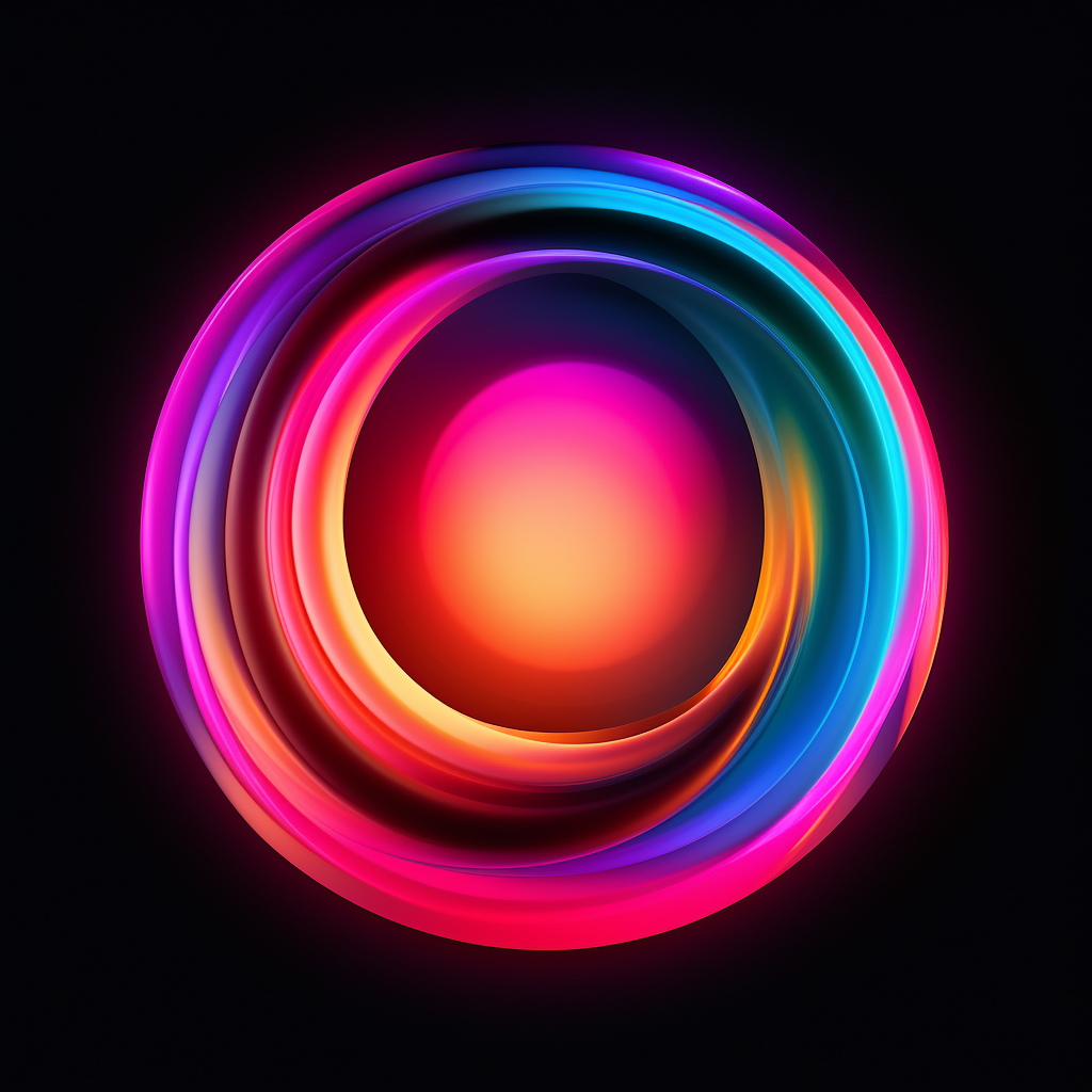 Bright and Dynamic Circle Illustration