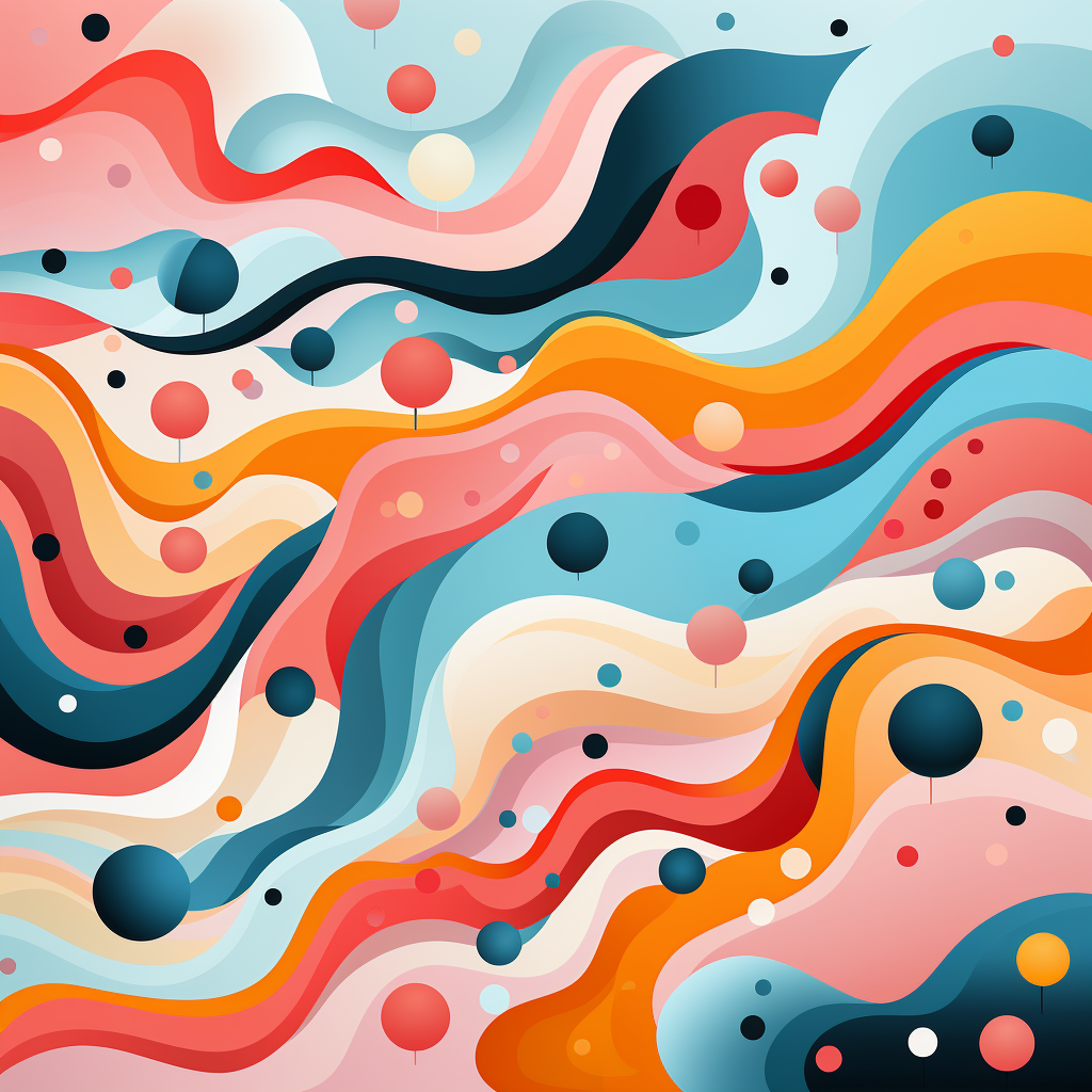 Colorful Playful Abstract Background Wallpaper