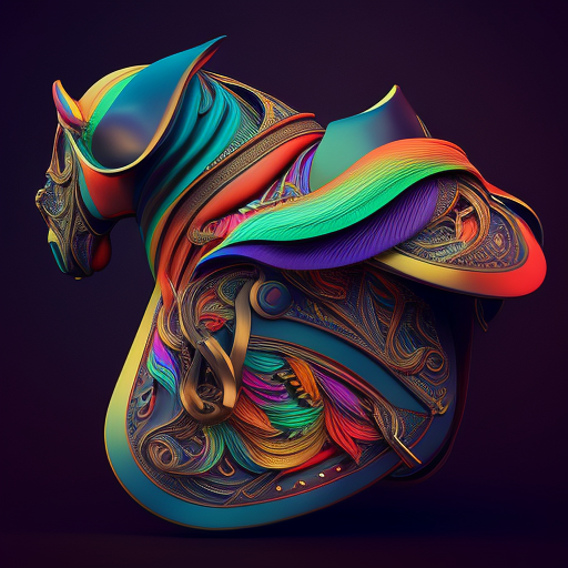 Beautiful Horse Saddle in Colors