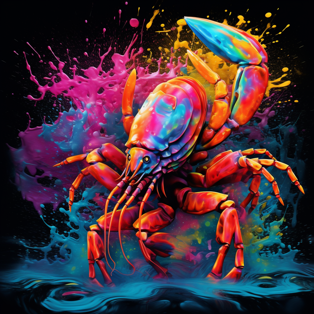 Colorful Serious Scorpio