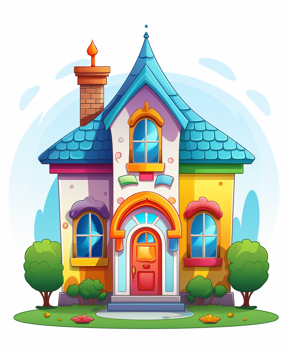 Colorful home for kids