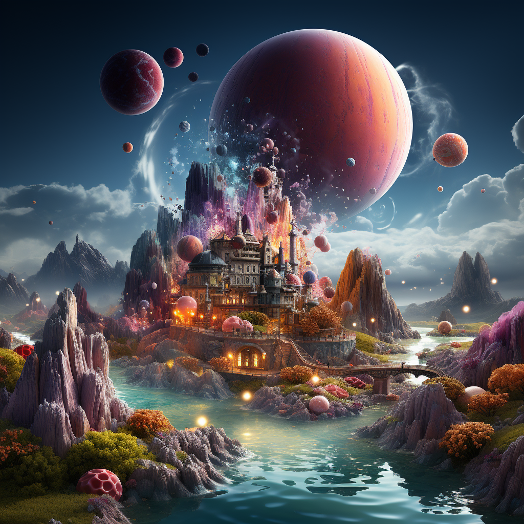 vibrant imaginative planet