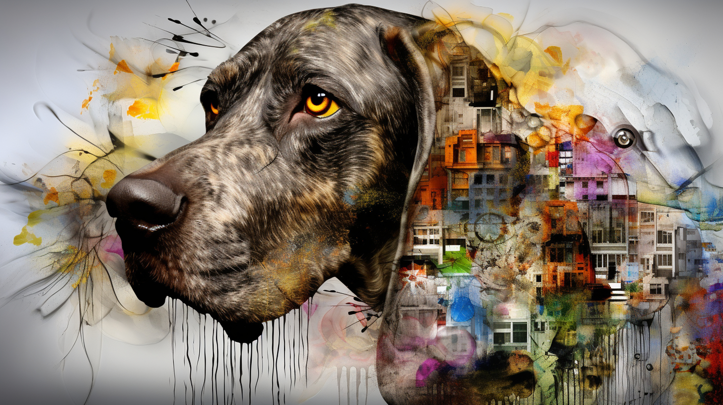 Vibrant social commentary artwork