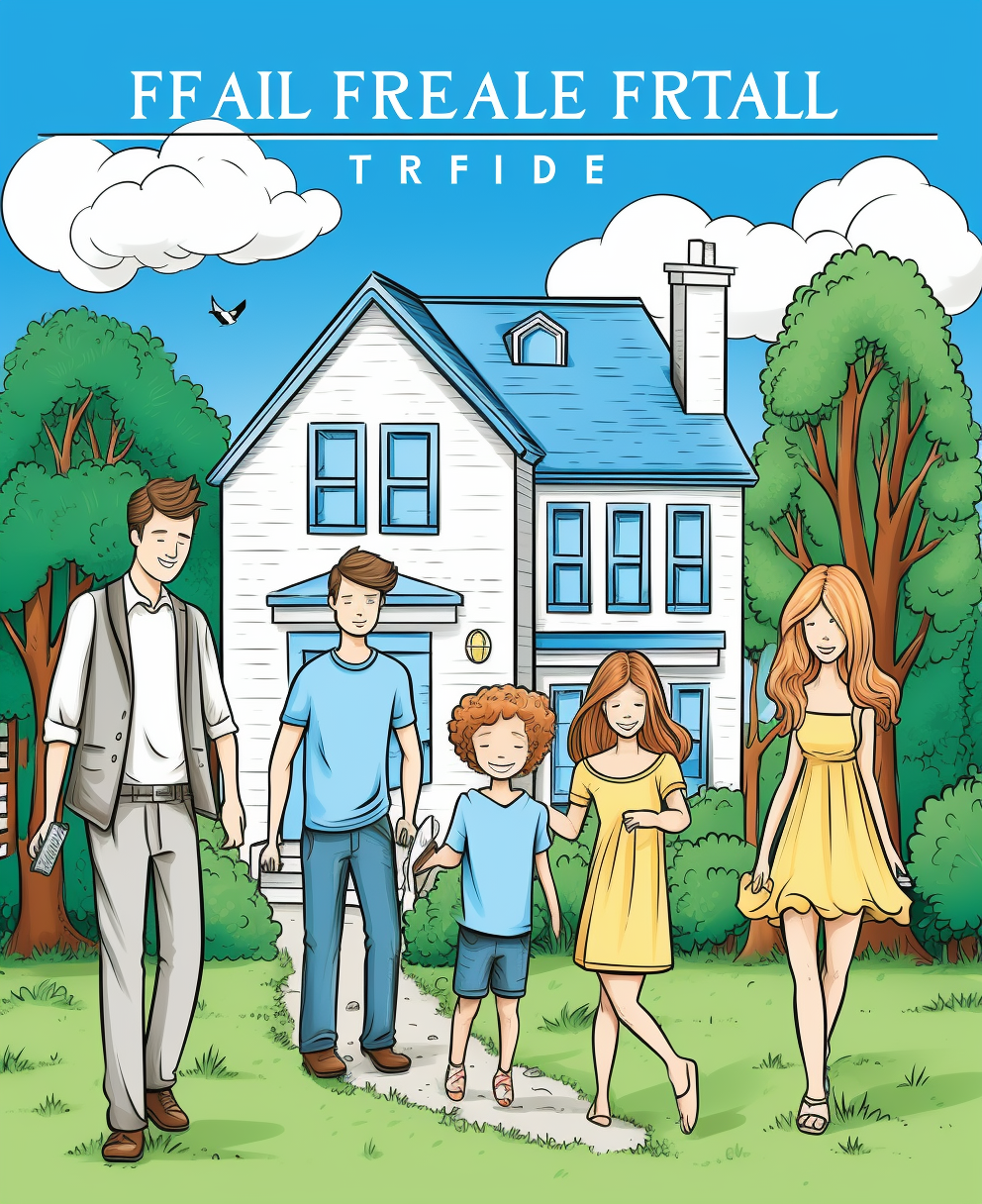 Family Coloring Book Cover