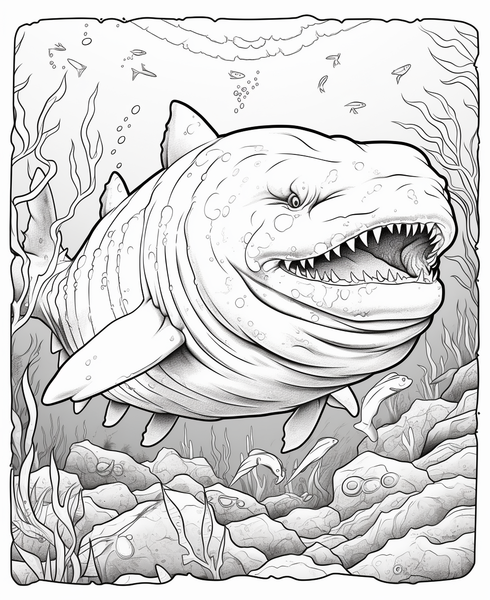 Cute cartoon Cryptoclidus coloring page