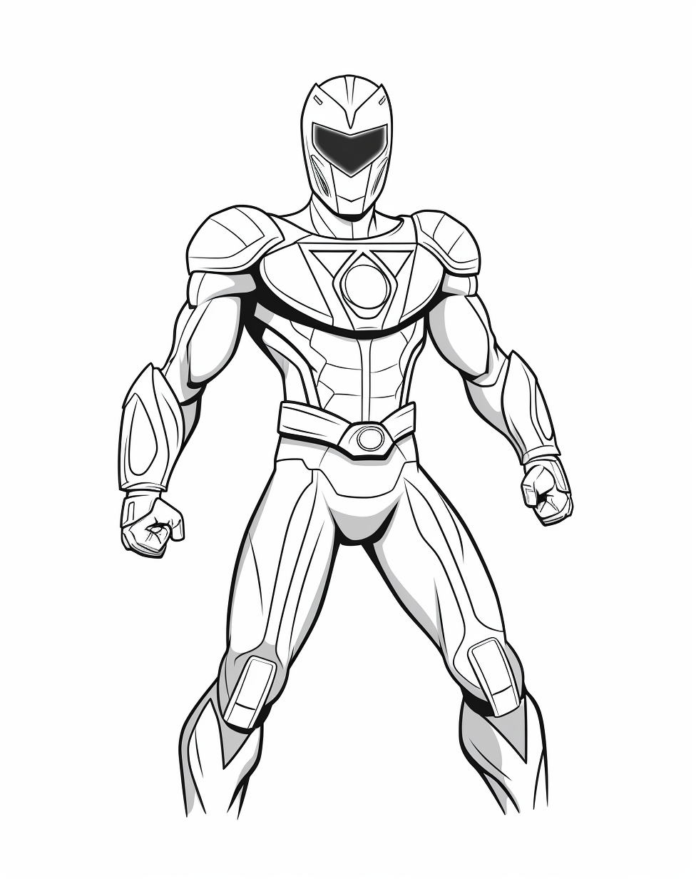 Coloring Page Power Rangers