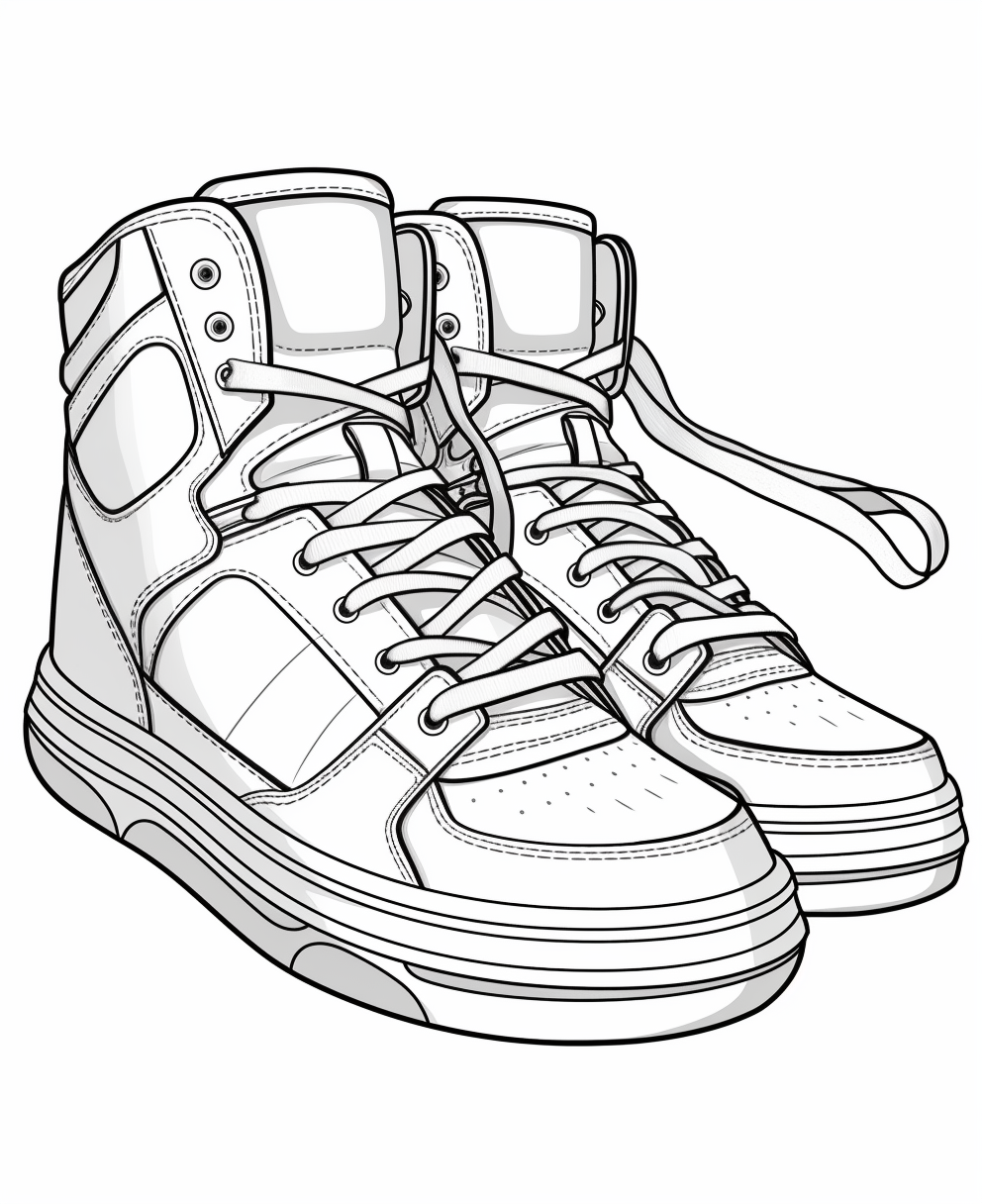 Kids shoe on white background