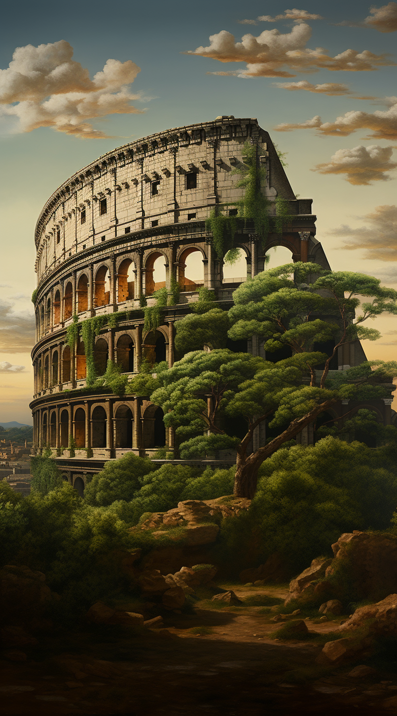 Colosseum Landscape Without Human