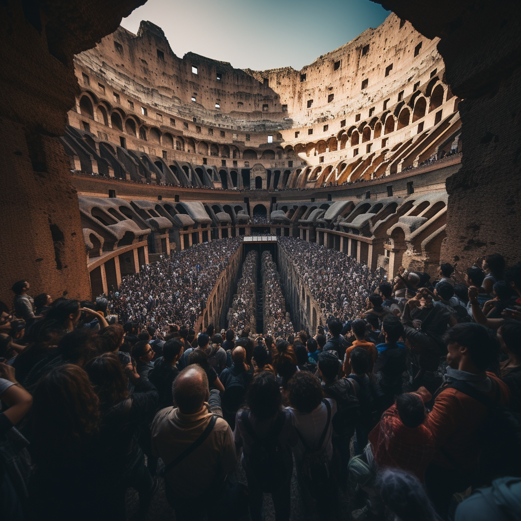 Colosseum crowd view