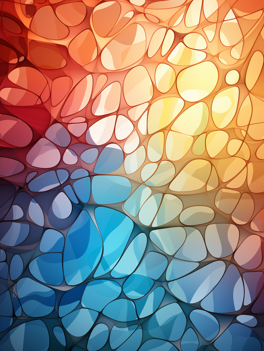 Colourful gradient with light voronoi effect