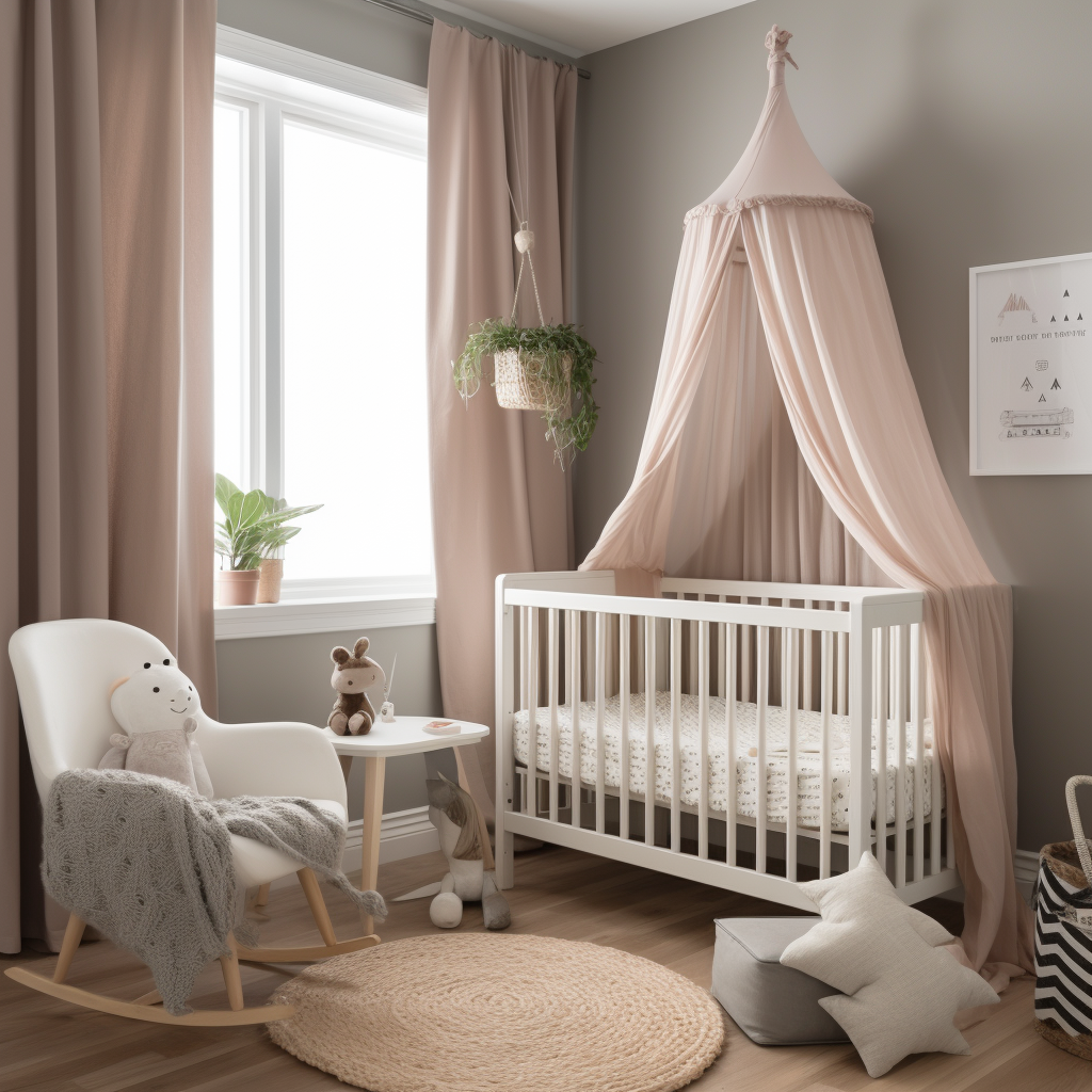 Comfortable baby room supplies