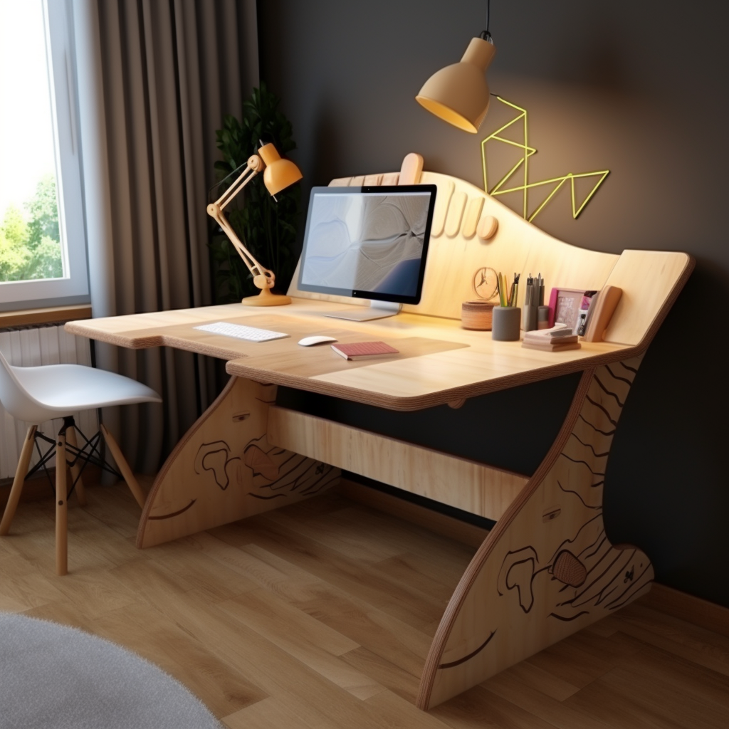 Comfortable and spacious growing desk