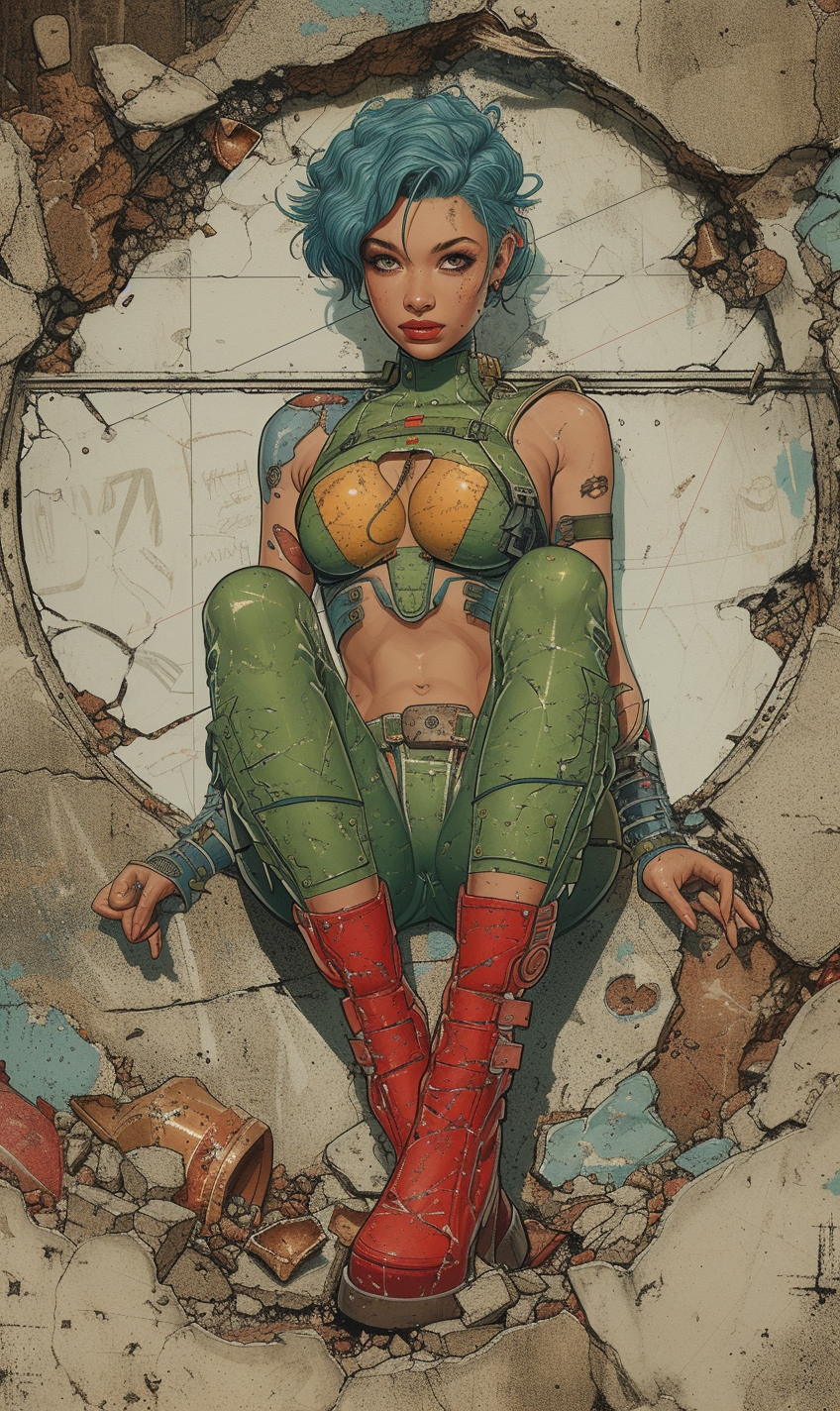 Image of Superheroine Alisee Indian Alien Women