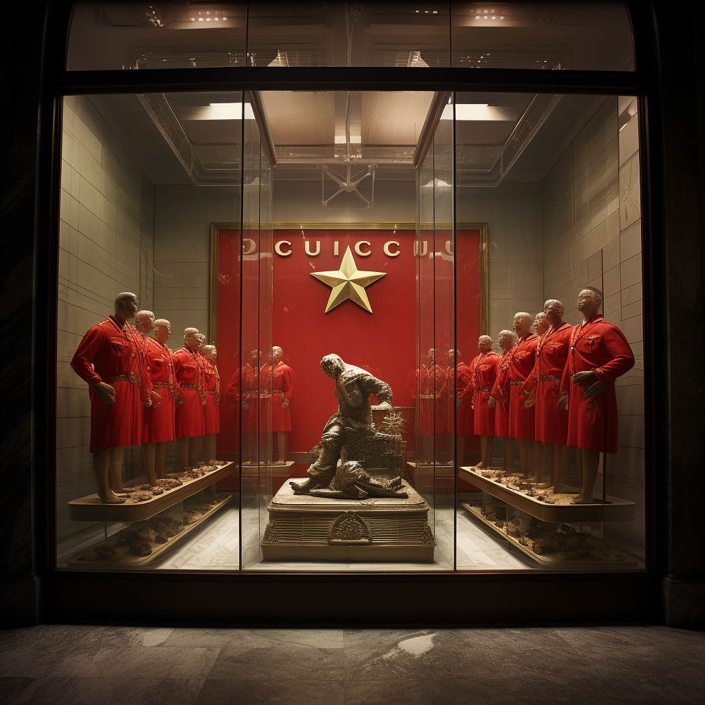 Communist Gucci store photo