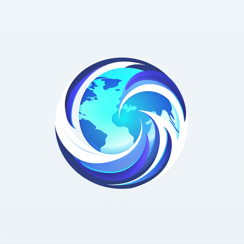 Simple Earth Drawing Logo Icon