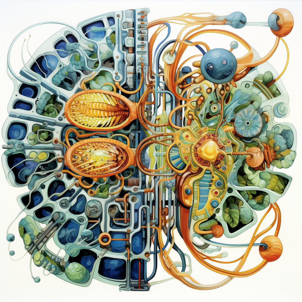 Detailed Complex Mitochondria Illustration