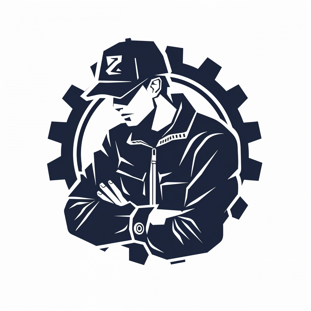 Computer Repair Engineer Logo Background