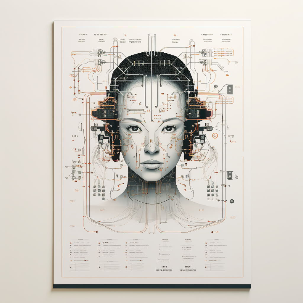 Computer Technical Data Poster Illustration