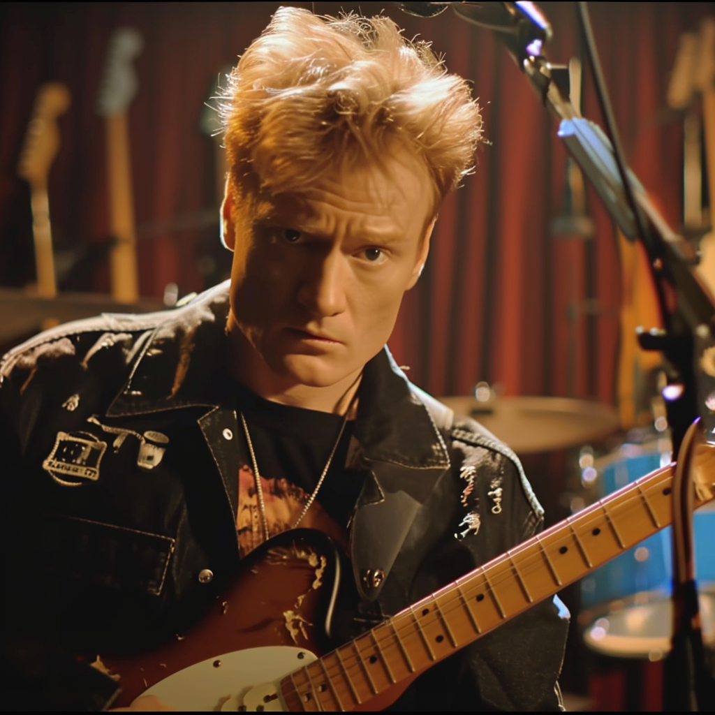 Conan O'Brien in grunge music video