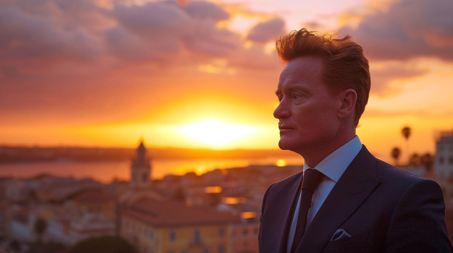 Conan O'Brien in exotic location