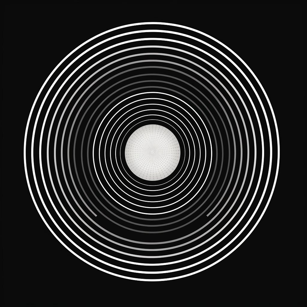 Simple concentric circle vector design