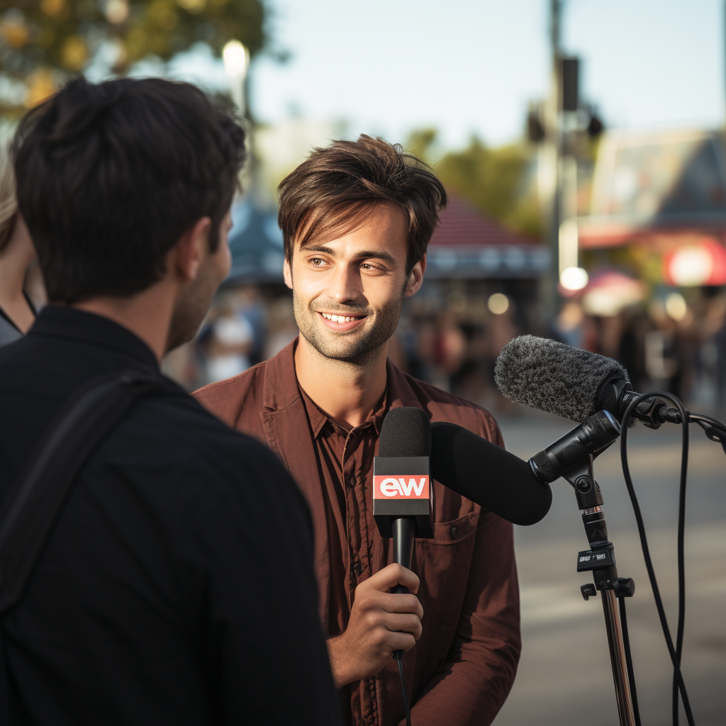 Radio Interview Musician Outdoor Concert