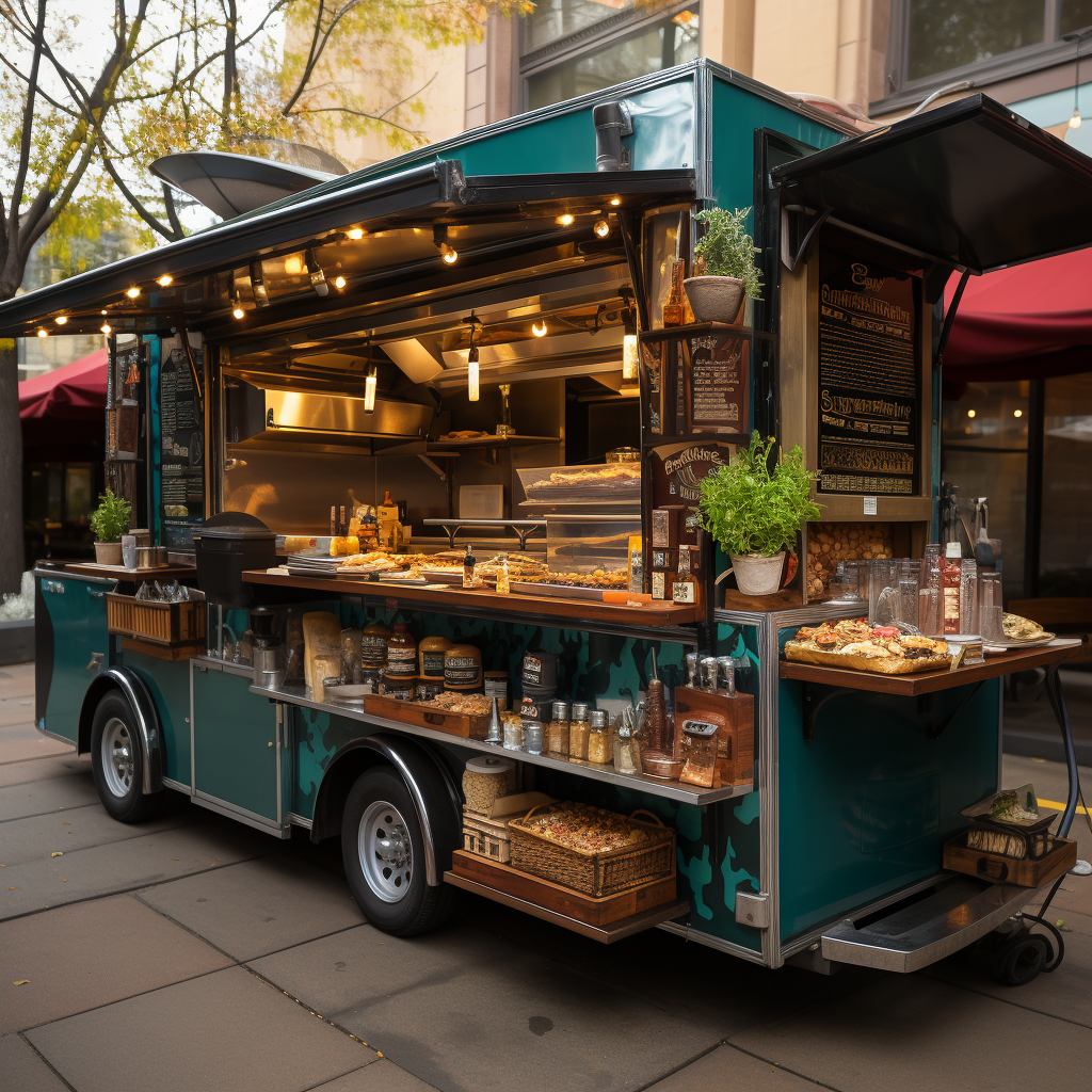 Tasty Concession Food Truck with Gas Grill