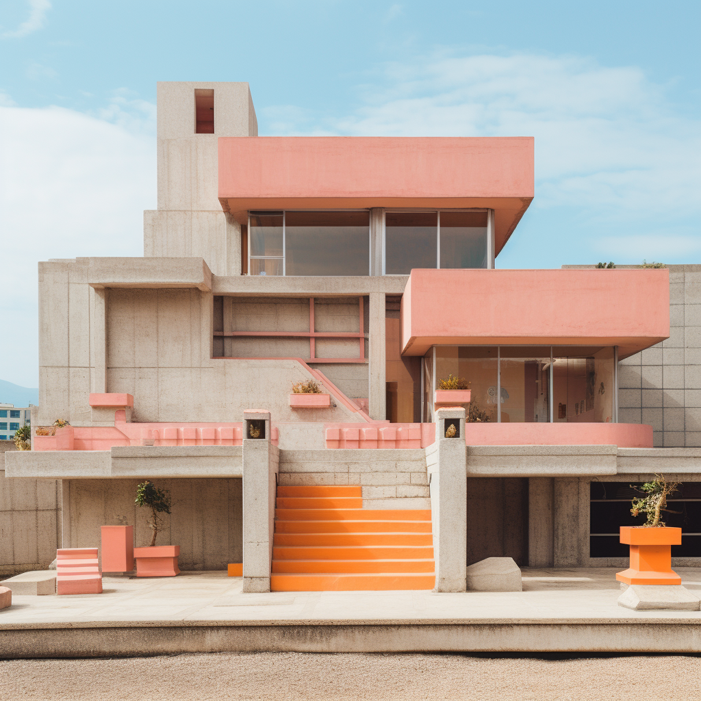 Concrete Building Wes Anderson