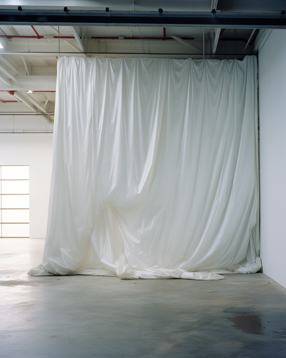 Spacious room in concrete and steel building