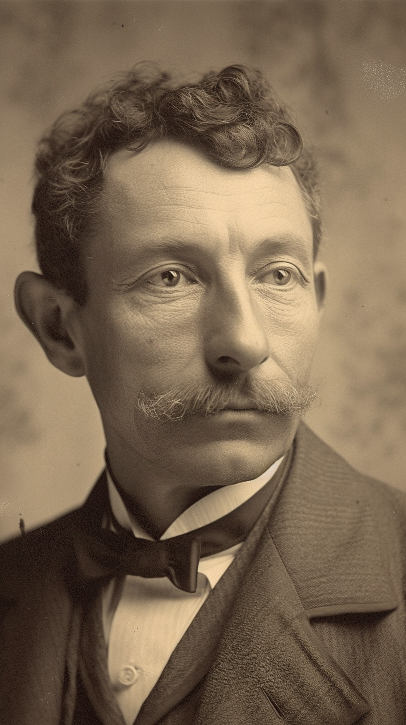 Portrait of Confident Businessman from 1880s