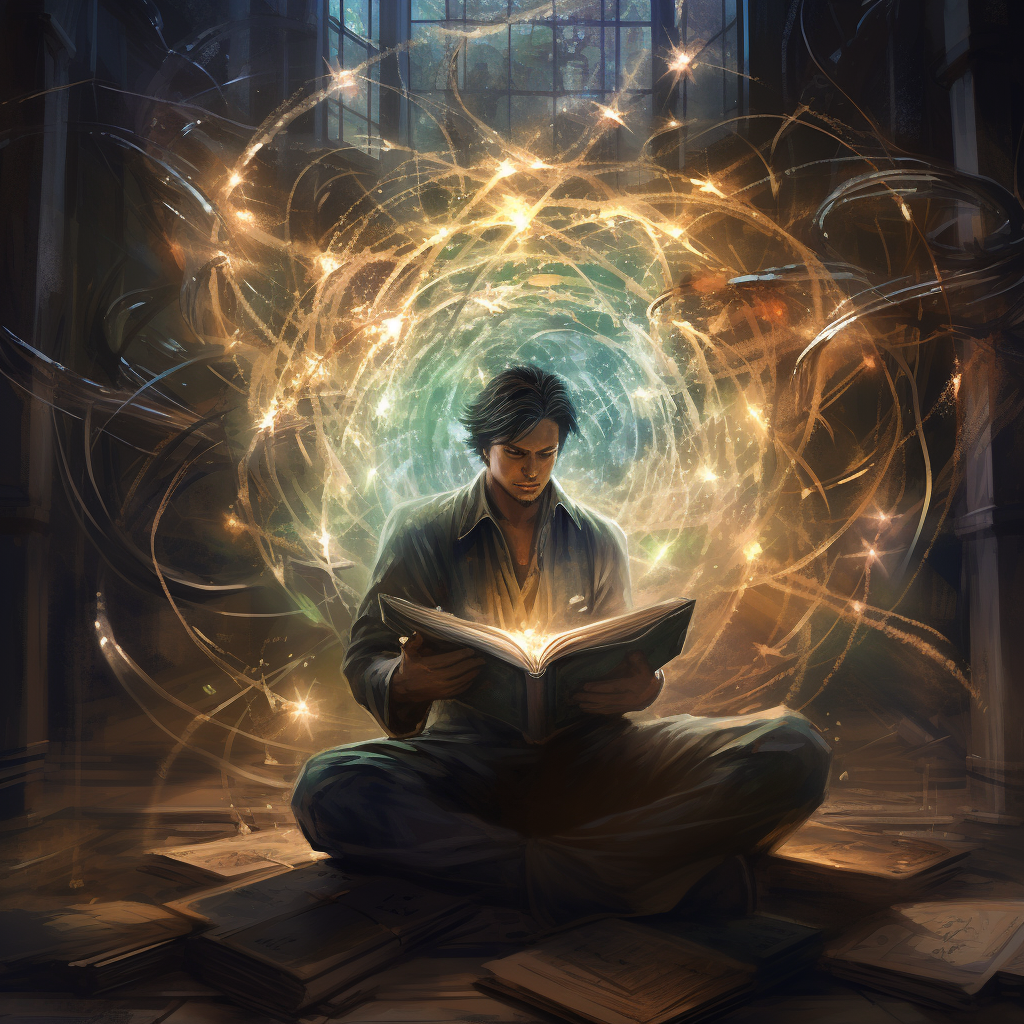 Illustration of a confusion spell