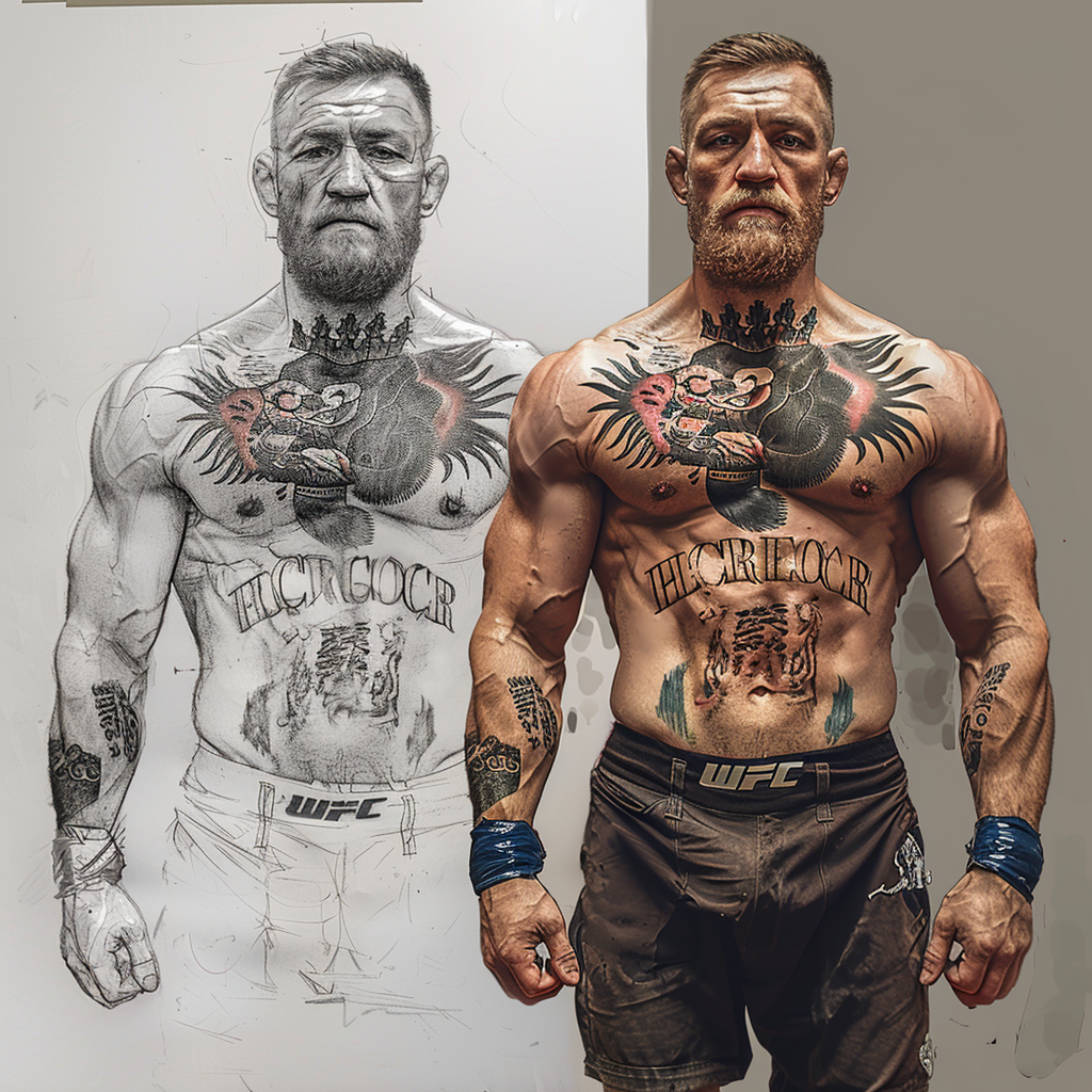 Conor McGregor White Background