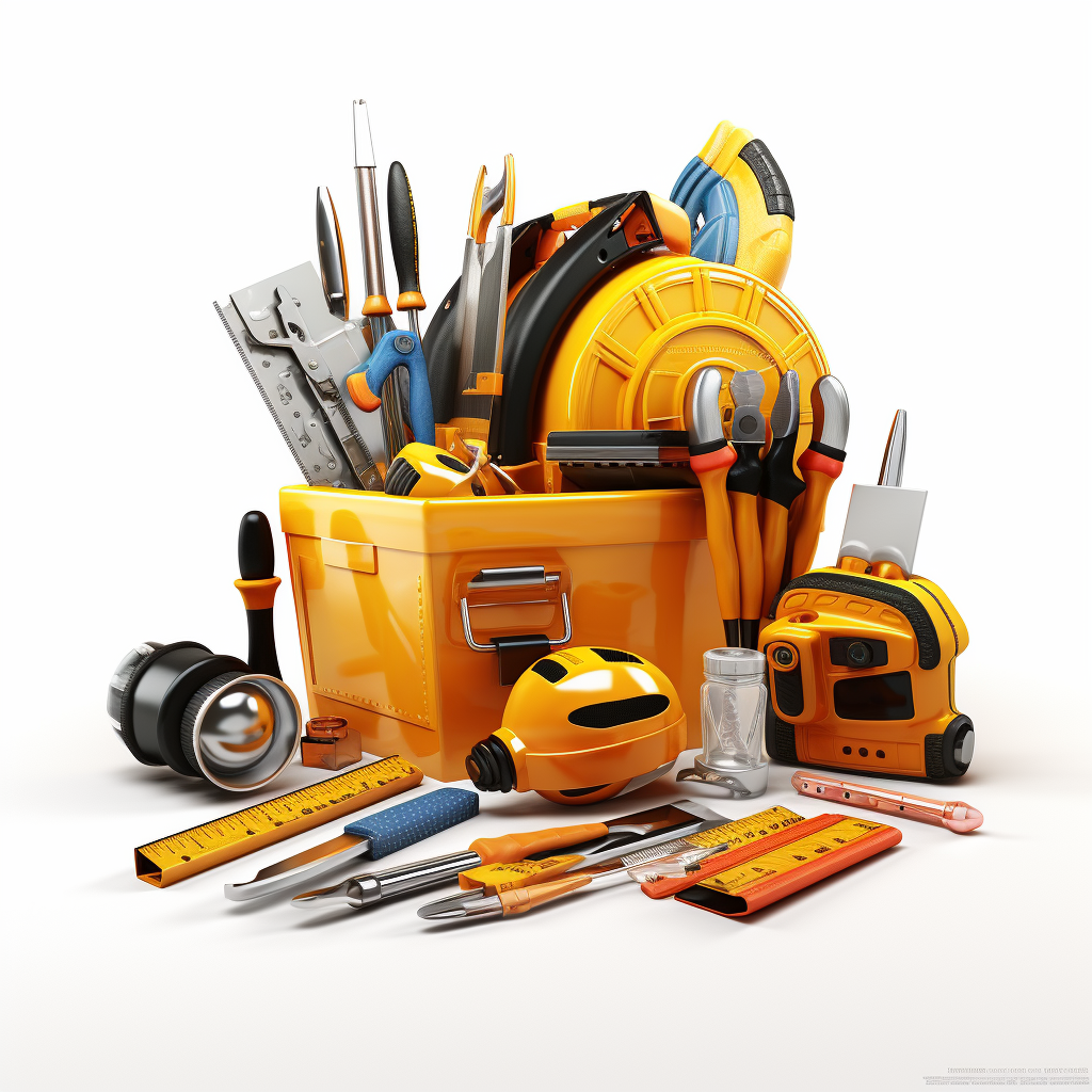 Cartoon Style Construction Tools